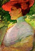Lady With a Red Hat Frank Duveneck